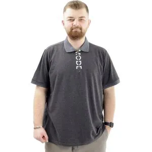 Mens Big Size Polo T-shirt MODE U24334 AntraMelange