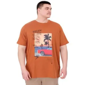 Big Size Mens  T-Shirt Palm Dream U25026 Tarçın