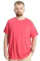 Büyük Beden Erkek T-Shirt Basic 20031 Mercan MERCAN