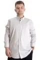 Big Size Mens Classic Shirt Elastic 20351 Grey