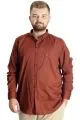 Big Size Mens Shirt with pocket Oxford 20366 Plum