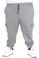 Big Size Men Cargo Sweatpants 3 Thread 20584 Smoke