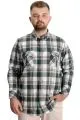 Big Size Mens Shirt with pocket lumberjack 21392 Dark Green