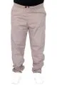 Big Size Men Linen Jogger Pants Milano 21913 Stone