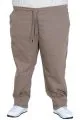 Men’s Big Size Gabardine Jogger Pants Straight Leg 21929 Beige