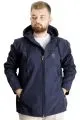 Büyük Beden Erkek Kapüşonlu Mont Waterproof Softshell 21235 Lacivert LACIVERT