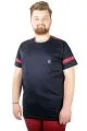 Büyük Beden Tshirt BisYaka Piece Cymode 21158 Lacivert LACIVERT
