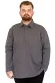 Plus Size Men's Polo T-Shirt With Pocket Short Sleeve 22446 Smoke
