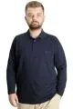 Big Size Mens T-Shirt Polo Classic with pocket 22446 Navy Blue