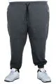 Big Size Men Zip Hem Sweatpants 22501 Anthracite