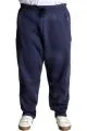 Big Size Sweatpants Zipper 3 İp straight 22507 Indigo