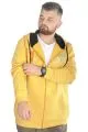 Erkek Sweat Kapşonlu Fermuarlı Vintage 22537 Hardal HARDAL