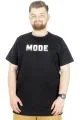 Büyük Beden T-Shirt Bis Yaka Mode 22196 Siyah [product_color]