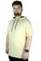 Büyük Beden Tshirt Reglan Kapşonlu 22117 Bej [product_color]