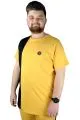 Erkek T shirt Parçalı MD08 22134 Hardal [product_color]