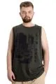 Big Size Mens athlete NEW YORK 23006 Khaki