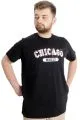 Big Size Mens T-Shirt CHICAGO 23105 Black