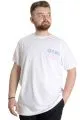 Big Size Mens T-Shirt GAME OVER 23130 White