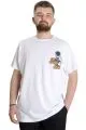 Big Size Mens T-Shirt BEST SCORE 23134 White