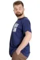 Big Size Mens T-Shirt AUTHENTIC 23140 Indigo