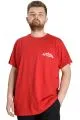 Big Size Mens T-Shirt VINTAGE 23144 Kırmızı