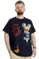 Big Size Mens T-Shirt DEW CLOUD 23145 Navy Blue