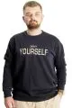 Big Size Mens Sweat Crew Neck Do İt Yourself 23168 Navy Blue