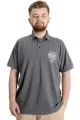 Big Size Mens T-Shirt Polo INDUSTRY 23316 AntraMelange