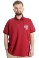Big Size Mens T-Shirt Polo INDUSTRY 23316 Burgundy