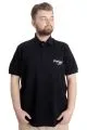 Big Size Mens T-Shirt Polo PORT SHIELD 23317 Black
