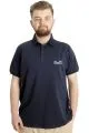 Big Size Mens T-Shirt Polo SUPER 23318 Navy Blue