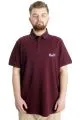 Big Size Mens T-Shirt Polo SUPER 23318 Plum