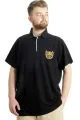 Big Size Mens T-Shirt Polo E.S.T 1991 23322 Black