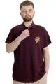 Big Size Mens T-Shirt Polo MODE TEAM 23324 Plum