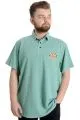 Big Size Mens T-Shirt Polo MODE TEAM 23324 Green