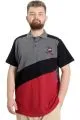 Big Size Mens T-Shirt Polo CLUB 23326 AntraMelange