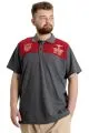 Big Size Mens T-Shirt Polo MILITARE 23327 AntraMelange
