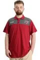 Big Size Mens T-Shirt Polo CHNGYRMD 23328 Burgundy
