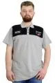Big Size Mens T-Shirt Polo CHNGYRMD 23328 Grey Melange