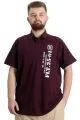 Big Size Mens T-Shirt Polo FLT 23329 Plum