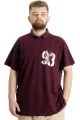 Big Size Mens T-Shirt Polo LIMITED 23330 Plum