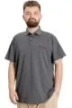 Big Size Mens T-Shirt Polo CARPE DIEM 23333 AntraMelange