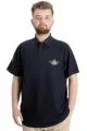 Big Size Mens T-Shirt Polo AIRFORCE 23337 Navy Blue