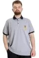 Big Size Mens Polo T-shirt RANGERS 23342 Grey Melange