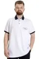 Big Size Mens Polo T-shirt SAILING 23344 White