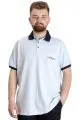 Big Size Mens Polo T-shirt SAILING 23344 Blue