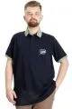 Big Size Mens T-Shirt Polo POTENT 23348 Navy Blue