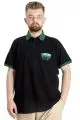 Big Size Mens Polo T-shirt LONDON 23350 Black