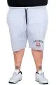 Men’s Big Size Shorts Be Net Decent 23406 Grey Melange