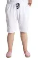 Big Size Mens Short Cargo Pocket WAFFLE 23500 White